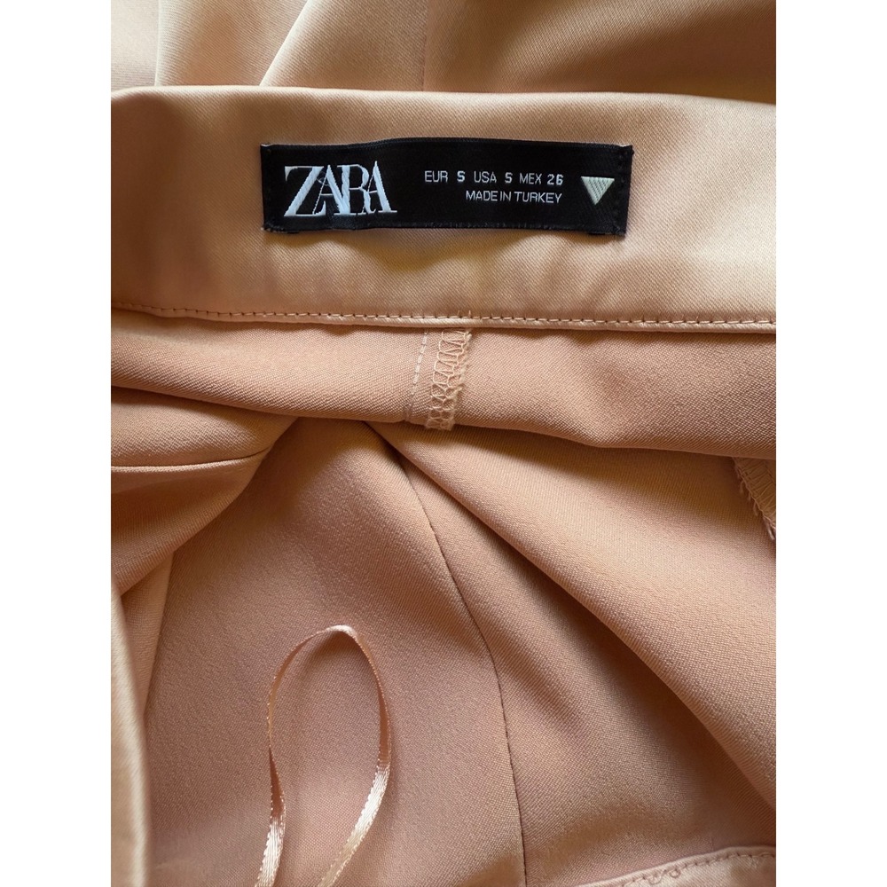 Zara Women's Blush Pink Flared Trousers - Picture 3 of 11